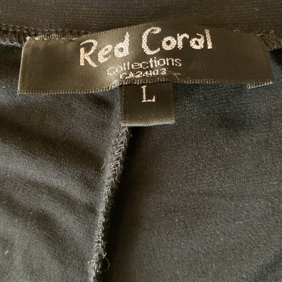 RED CORAL wide leg pant, black, size L. - Picture 3 of 3